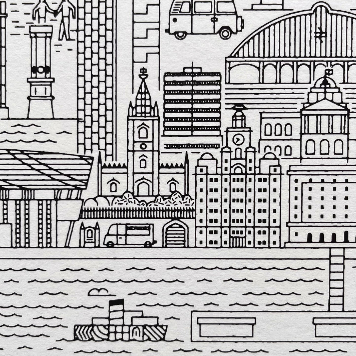 Liverpool Cityscape Print